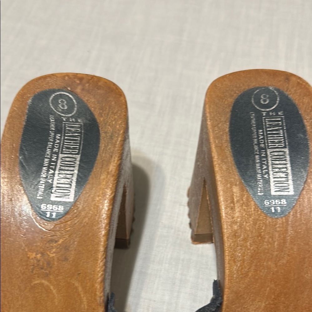 The Leather Collection Women's Heeled Sandals Made in Italy - Picture 6 of 7